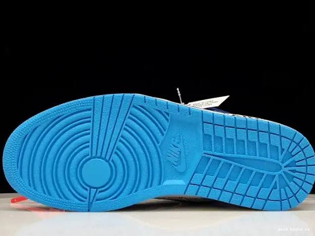 80% Off Sale Air AQ0818-148 1 UNC Powder Jordan Off-White Blue 0602